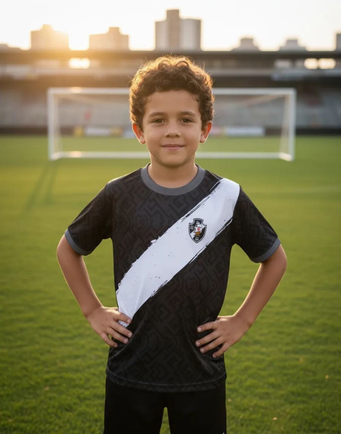 Camiseta Infantil Oficial Licenciada do Clube de Regatas VASCO DA GAMA 